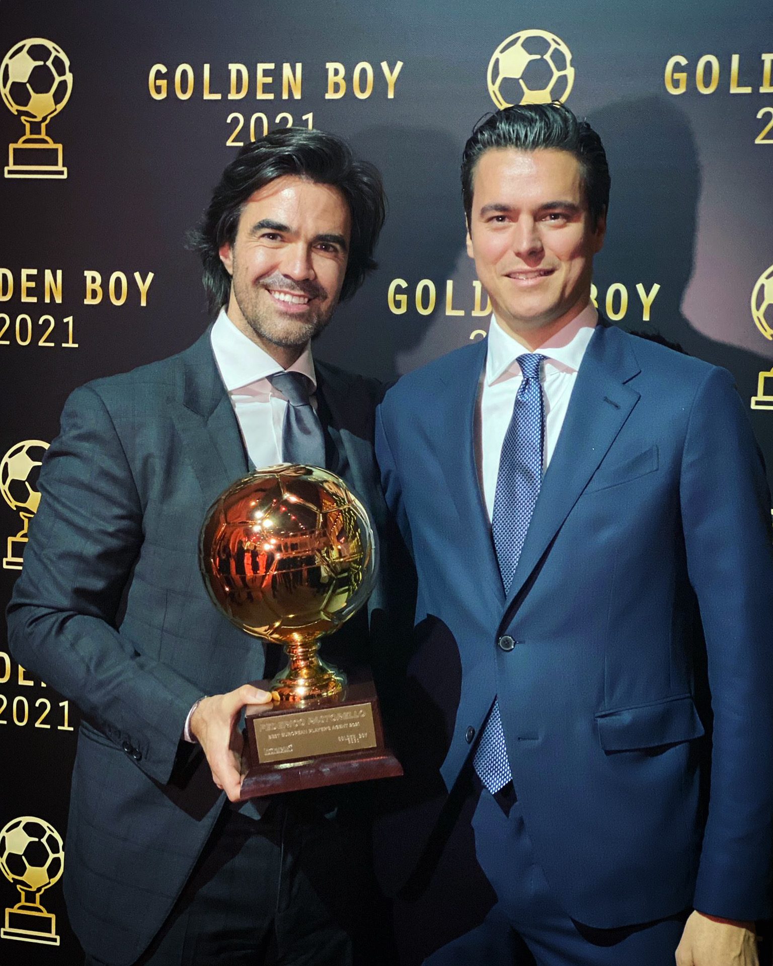 At the Golden Boy 2021 awards